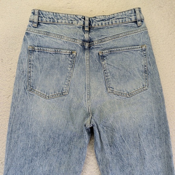 FREE PEOPLE Zuri Mom Ankle Jeans High Rise Straight Leg Denim Womens 29 - Picture 8 of 11